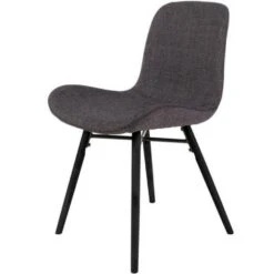 Puur Hörte Eetkamerstoel Stof - Kunststof - Grijs