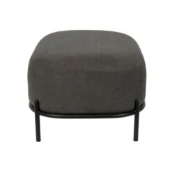 Puur Kalve Hocker - Rechthoek - Stof - Grijs -LeenBakker Winkel 1000074417 0103