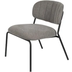 Puur Viken Fauteuil Grijs/zwart - Stof - Grijs -LeenBakker Winkel 1000074926 0101