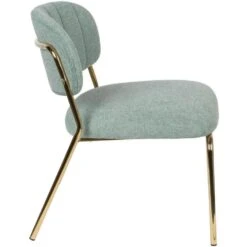 Puur Viken Fauteuil Lichtgroen/goud - Stof - Groen -LeenBakker Winkel 1000074941 0103