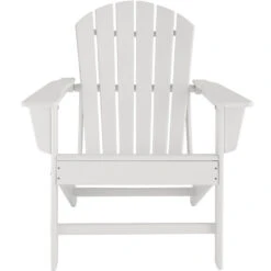 Tectake - 2 Tuinstoelen Janis Met Tafel - Houtlook - Wit -LeenBakker Winkel 1000078042 0102