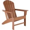 Tectake -tuinstoel Adirondack -Janis - Bruin -LeenBakker Winkel 1000078043