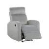 Beliani TV-fauteuil VERDAL - Grijs Fluweel -LeenBakker Winkel 1000080316