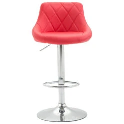 CLP Barkruk Lazio Chroom Frame Kunstleer Oranje -LeenBakker Winkel 1000081072 0102