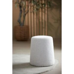 Poef Lauryn - Wit Bouclé - Ø39cm 7 Poef Lauryn - Wit Bouclé - Ø39cm -LeenBakker Winkel 1000082949 0101