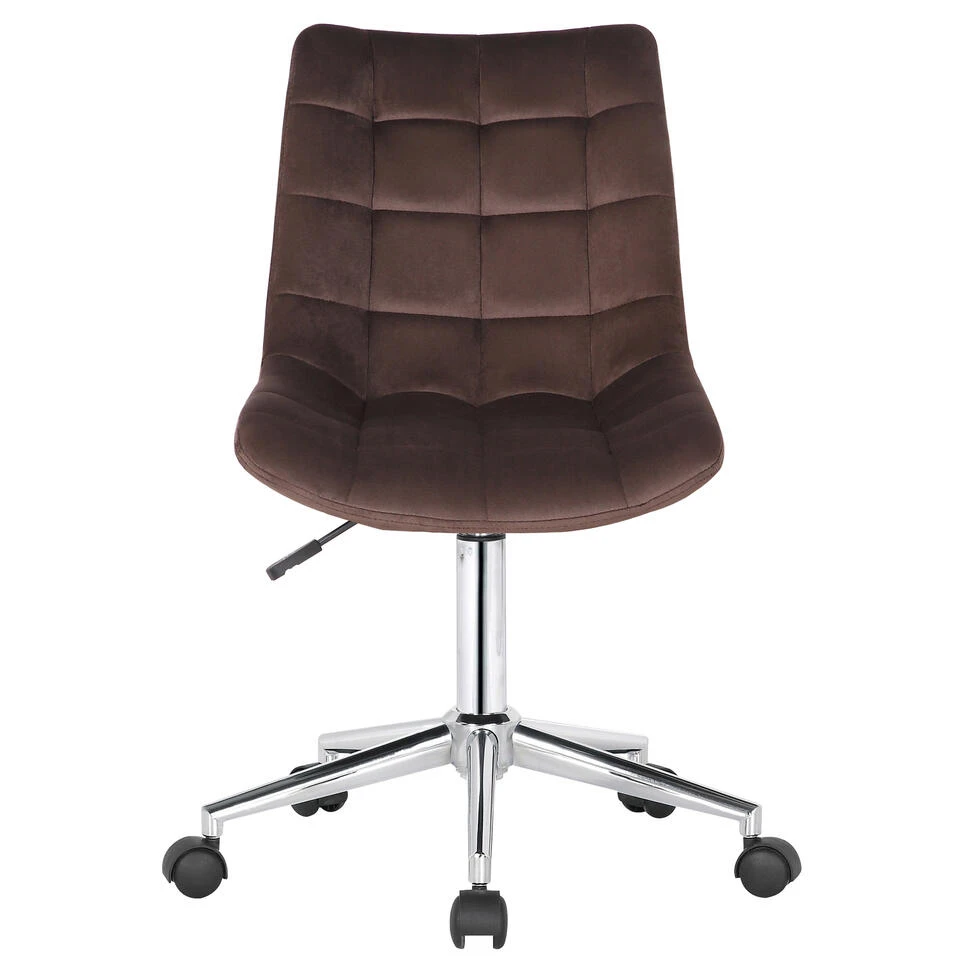 Clp Bureaustoel Medford Fluweel Bruin 4 Clp Bureaustoel Medford Fluweel Bruin - Afbeelding 2