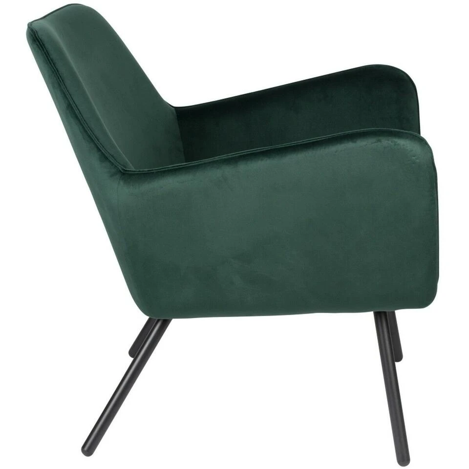 Puur Berg Fauteuil Velvet - Stof - Groen 6 Puur Berg Fauteuil Velvet - Stof - Groen - Afbeelding 4