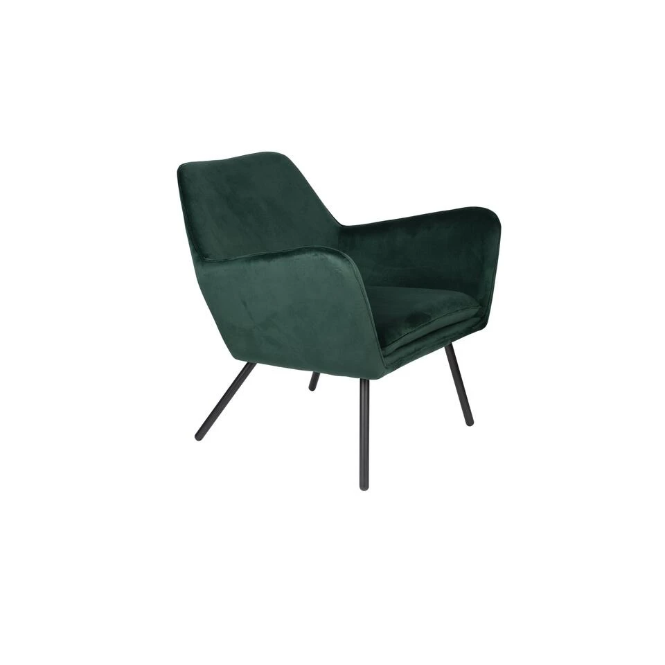 Puur Berg Fauteuil Velvet - Stof - Groen 3 Puur Berg Fauteuil Velvet - Stof - Groen