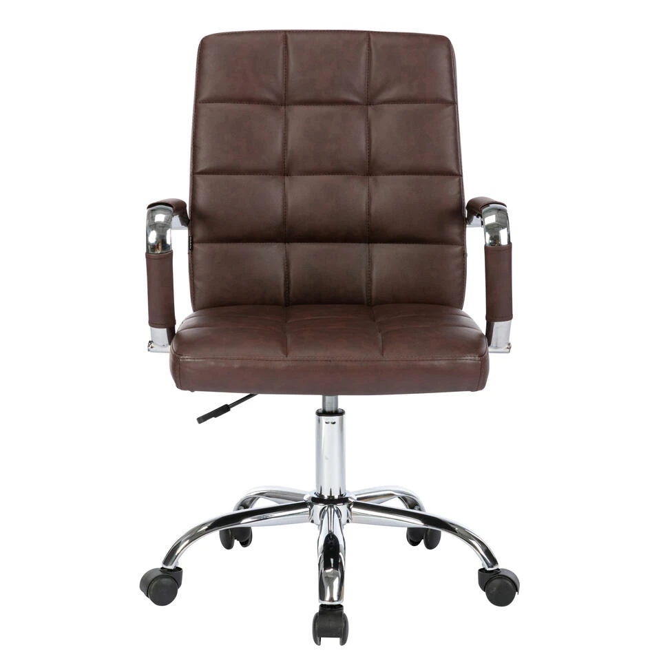 Clp Bureaustoel Deli PRO Kunstleder Bordeauxrood 4 Clp Bureaustoel Deli PRO Kunstleder Bordeauxrood - Afbeelding 2