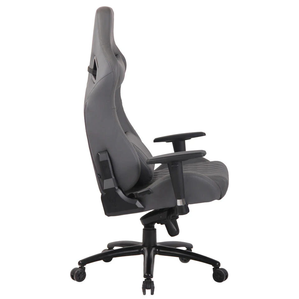 Clp Bureaustoel Keren Leder Grijs 5 Clp Bureaustoel Keren Leder Grijs - Afbeelding 3