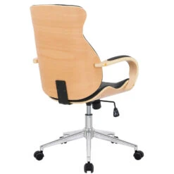 Clp Bureaustoel Melilla Kunstleder Natura Zwart -LeenBakker Winkel 1000085228 0103