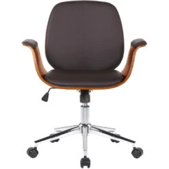 Clp Bureaustoel Kemberg Kunstleder Bruin -LeenBakker Winkel 1000085236 0102
