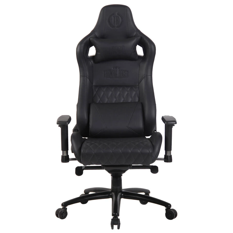 Clp Bureaustoel Keren Leder Zwart 4 Clp Bureaustoel Keren Leder Zwart - Afbeelding 2