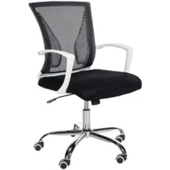 Clp Bureaustoel Tracy Frame Chroom Look Zwart