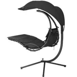 Tectake - Hangstoel Ligbed Maja - Zwart -LeenBakker Winkel 1000086431 0102