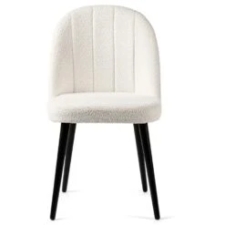 Charlie Eetkamerstoel - Stof - Wit -LeenBakker Winkel 1000089901 0102