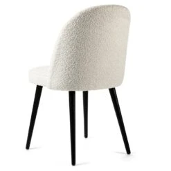 Charlie Eetkamerstoel - Stof - Wit -LeenBakker Winkel 1000089901 0103