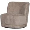 WOOOD Atty Draaifauteuil - Polyester - Zand - 75x74x65 -LeenBakker Winkel 1000091379