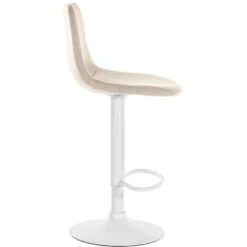 CLP Barkruk Divo Fluweel Wit Frame Crème 9 CLP Barkruk Divo Fluweel Wit Frame Crème -LeenBakker Winkel 1000091791 0103