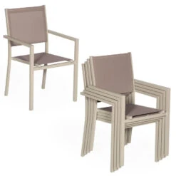 Happy Garden Buitenstoelen - Bruin - Aluminium 8 Happy Garden Buitenstoelen - Bruin - Aluminium -LeenBakker Winkel 1000092411 0103