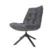 Decor 88 Adaline Velvet Fauteuil Donkergrijs - 70x65-105 Cm -LeenBakker Winkel 1000094201