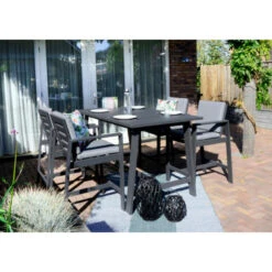 Barstoel Malibu - Aluminium - Grijs -LeenBakker Winkel 1000094400 0103