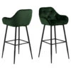 Sohome Barkruk - Set Van 2 - Otto - Velvet - Forest Green - Zithoogte 79cm 2 Sohome Barkruk - Set Van 2 - Otto - Velvet - Forest Green - Zithoogte 79cm -LeenBakker Winkel 1000094475