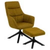 Sohome Draaifauteuil Leopold - Met Voetenbank - Geel 2 Sohome Draaifauteuil Leopold - Met Voetenbank - Geel -LeenBakker Winkel 1000094491