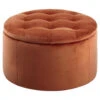 Sohome Poef Takeesha - Velvet - Koper -LeenBakker Winkel 1000094494