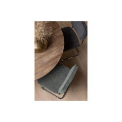 WOOOD Corduroy Buisframe Stoel - Ribstof - Antraciet - Set Van 2 -LeenBakker Winkel 1000095131 0103