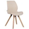 CLP Eetkamerstoel Luna Natura Frame - Kunstleer - Creme -LeenBakker Winkel 1000095322