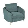 Beliani Fauteuil TROSA - Groen Polyester 1 Beliani Fauteuil TROSA - Groen Polyester -LeenBakker Winkel 1000095333