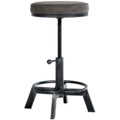 CLP Hocker Destin Kunstleder Zilverkleurig -LeenBakker Winkel 1000095340 0103