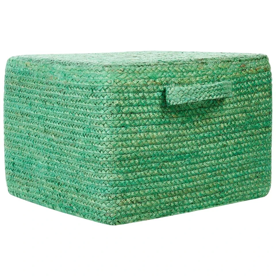 Beliani Poef DHADAR - Groen Jute 3 Beliani Poef DHADAR - Groen Jute