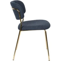 Puur Viken Eetkamerstoel - Stof - Blauw 8 Puur Viken Eetkamerstoel - Stof - Blauw -LeenBakker Winkel 1000096134 0103