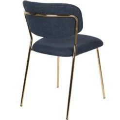 Puur Viken Eetkamerstoel - Stof - Blauw 9 Puur Viken Eetkamerstoel - Stof - Blauw -LeenBakker Winkel 1000096134 0104