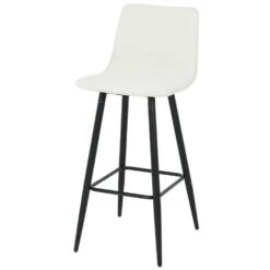 DS4U® Gaby Barkruk 75cm - Stof - Wit