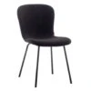 Furnihaus Eetkamerstoel Luca Teddy Zwart -LeenBakker Winkel 1000096645