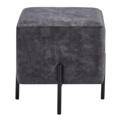 DS4U® Jorg Hocker 36x36x38cm - Stof - Grijs