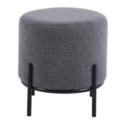 DS4U® Torben Hocker 35x38cm - Stof - Grijs