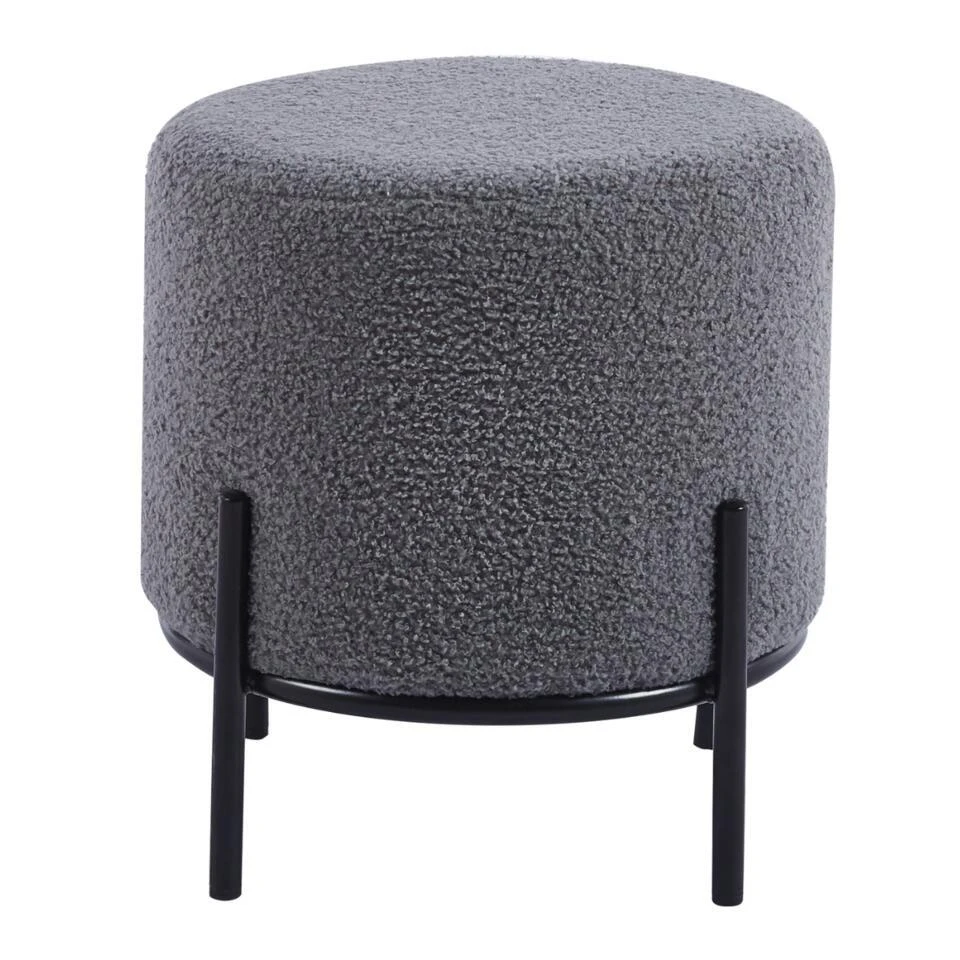 DS4U® Torben Hocker 35x38cm - Stof - Grijs 3 DS4U® Torben Hocker 35x38cm - Stof - Grijs