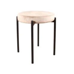 DS4U® Mika Velvet Kruk - Stof - Beige