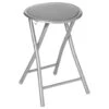 5five Bijzet Krukje/stoel - Opvouwbaar - Zilver/grijs - 46 Cm 1 5five Bijzet Krukje/stoel - Opvouwbaar - Zilver/grijs - 46 Cm -LeenBakker Winkel 1000098913