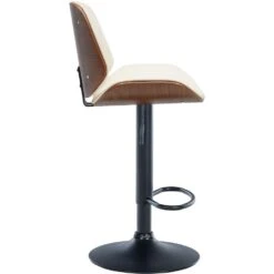 CLP Barkruk Nova Stof Walnoot - Crème -LeenBakker Winkel 1000099012 0103