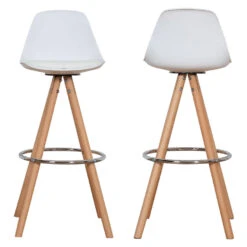 Happy Garden Stoelen TOBIAS - Wit - Plastic -LeenBakker Winkel 1000099397 0103