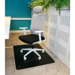 Vloerbeschermer PVC - Zwart - Tapijt - 90x120cm -LeenBakker Winkel 1000099581 0102