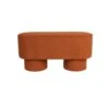 Housecraft Marcos Bankje Bouclé Rood/ Bruin -LeenBakker Winkel 1000101927