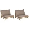 TODI - Fauteuil Set Van 2 - Lichthout/Taupe - Bamboe 2 TODI - Fauteuil Set Van 2 - Lichthout/Taupe - Bamboe -LeenBakker Winkel 1000103623