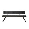 Kalfort Eetkamerbank Guillaume Industriële Zwart PU 180x54x83cm 2 Kalfort Eetkamerbank Guillaume Industriële Zwart PU 180x54x83cm -LeenBakker Winkel 1000110530