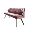 Kalfort Eetkamerbank Kelly Velvet Roze 190x59x84cm -LeenBakker Winkel 1000111694